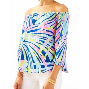 NWT Lilly Pulitzer Enna Knit Top Indigo XS